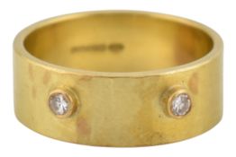 CATHERINE MANNHEIM - 18CT GOLD & DIAMOND BAND RING