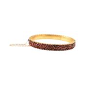 BOHEMIAN GARNET BANGLE