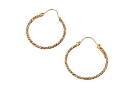 PAIR OF 18CT GOLD ITALIAN UNO A ERRE EARRINGS