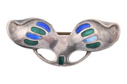 ART NOUVEAU HALLMARKED SILVER BROOCH PIN