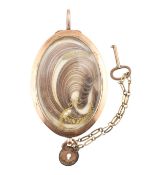 19TH CENTURY GOLD MOURNING HAIR LOCKET