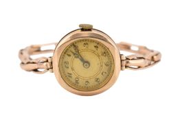 HALLMARKED 9CT GOLD LADIES DRESS WRISTWATCH