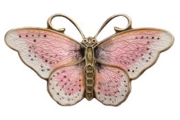 20TH CENTURY NORWEGIAN GILT SILVER 925S BUTTERFLY PIN BROOCH
