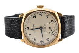 HALLMARKED 9CT GOLD ROTARY SUPER SPORTS WRISTWATCH