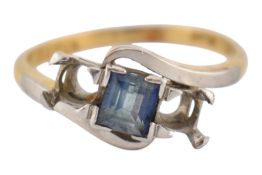 18CT GOLD & PLATINUM RING MOUNT