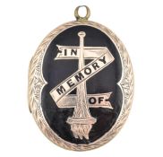 19TH CENTURY MOURNING LOCKET