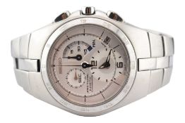 STAINLESS STEEL SEIKO ARCTURA KINETIC CHRONOGRAPH WRISTWATCH