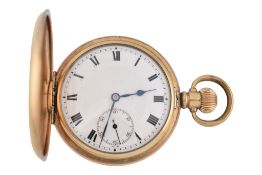 EARLY 20TH CENTURY GOLD PLATED HUNTER POCKET WATCH