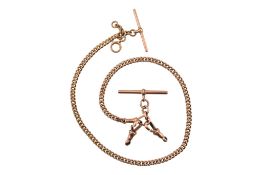 HALLMARKED 9CT GOLD WATCH CHAIN