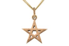 HALLMARKED 9CT GOLD PENDANT NECKLACE