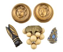 COLLECTION OF ANTIQUE & VINTAGE DRESS CLIPS
