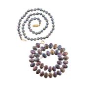 9CT GOLD & BAROQUE PEARL NECKLACE