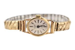 HALLMARKED 9CT GOLD ROTARY WRISTWATCH