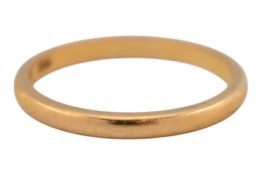 HALLMARKED 22CT GOLD BAND RING