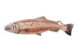 NOVELTY SILVER ENAMEL FISH BROOCH PIN