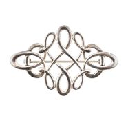 OLA M GORIE SILVER TUDOR BROOCH PIN
