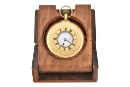 EARLY 20TH CENTURY HALLMARKED 18CT GOLD HALF HUNTER POCKET WATCH