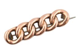 EARLY 20TH CENTURY HALLMARKED 9CT GOLD CHAIN BROOCH PIN
