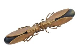 ANTIQUE ART DECO CICADA CLOAK CLIP BUCKLE