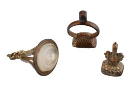 COLLECTION OF 19TH CENTURY INTAGLIO SEAL FOBS