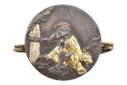 JAPANESE SHAKUDO BROOCH PIN