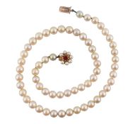 HALLMARKED 9CT GOLD CULTURED PEARL NECKLACE