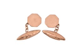 PAIR OF 9CT GOLD CUFFLINKS
