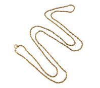 18CT GOLD FANCY LINK NECKLACE CHAIN