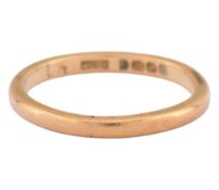 HALLMARKED 22CT GOLD BAND RING