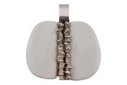 ANTON MICHELSEN ROYAL COPENHAGEN 1960S DANISH SILVER NECKLACE PENDANT