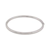 HALLMARKED 9CT WHITE GOLD BANGLE
