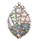 WHITE METAL ARTS & CRAFTS SEA-SCAPE PENDANT