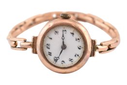 EARLY 20TH CENTURY HALLMARKED 9CT GOLD LADIES WRISTWATCH