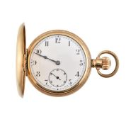GOLD PLATED FULL HUNTER POCKET WATCH