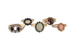 COLLECTION OF HALLMARKED 9CT GOLD RINGS