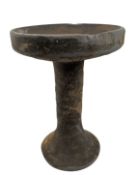 CHINESE POTTERY DOU FOOD VESSEL POSSIBLE JIN DYNASTY 金或以后 陶高足豆