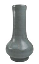 SONG OR LATER LONGQUAN CELADON BOTTLE VASE 宋或以后 龙泉青釉瓶