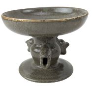 CHINESE RUYAO CRACKLED PORCELAIN FOOD VESSEL 汝窑冰裂开片豆
