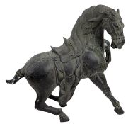 CHINESE TANG DYNASTY STYLE CAST BRONZE HORSE 20世纪 青铜马