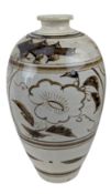 CIZHOU 'FLORAL' MEIPING POTTERY VASE 磁州梅瓶