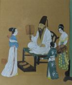 20TH CENTURY CHINESE PAINTING DEPICTING 'NIGHT PARTY' 《韩 熙载夜宴图》