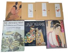 COLLECTION OF SEVEN JAPANESE ART REFERENCE BOOKS INCLUDING UTAMARU