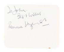 COMPOSERS - BRITISH COMEDY - RONNIE HAZLEHURST AUTOGRAPH