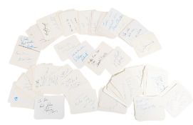 AUTOGRAPHS - LARGE COLLECTION OF 100+