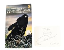 SIGNED BOOKS - RICHARD ADAMS - WATERSHIP DOWN