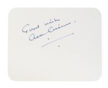 ACTORS - SIR ALEC GUINNESS (1914-2000) - AUTOGRAPH ON CARD