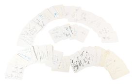 AUTOGRAPHS - LARGE COLLECTION OF 100+