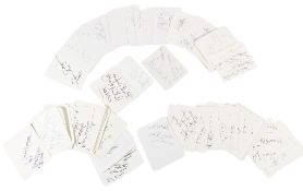 AUTOGRAPHS - LARGE COLLECTION OF 100+