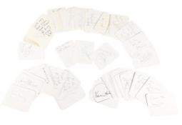 AUTOGRAPHS - LARGE COLLECTION OF 100+