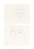MUSIC - JOHNNY & JUNE CARTER CASH – AUTOGRAPHS